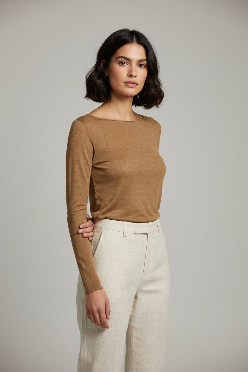 Long-sleeve T-shirt.