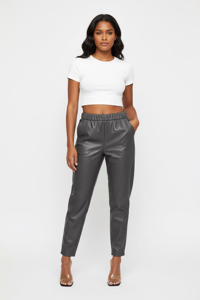 Pants style leather