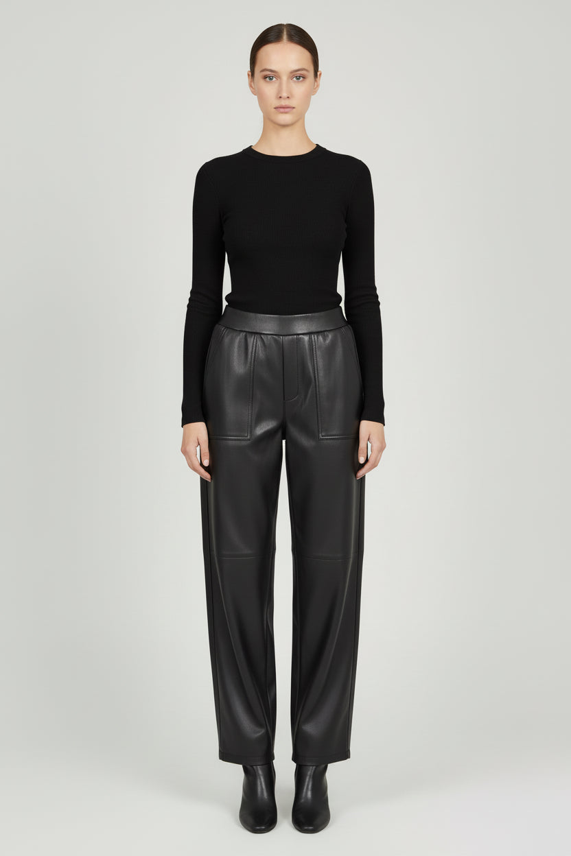 Pants style leather