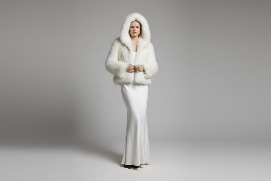 Fur Gang White Faux Fur Coat