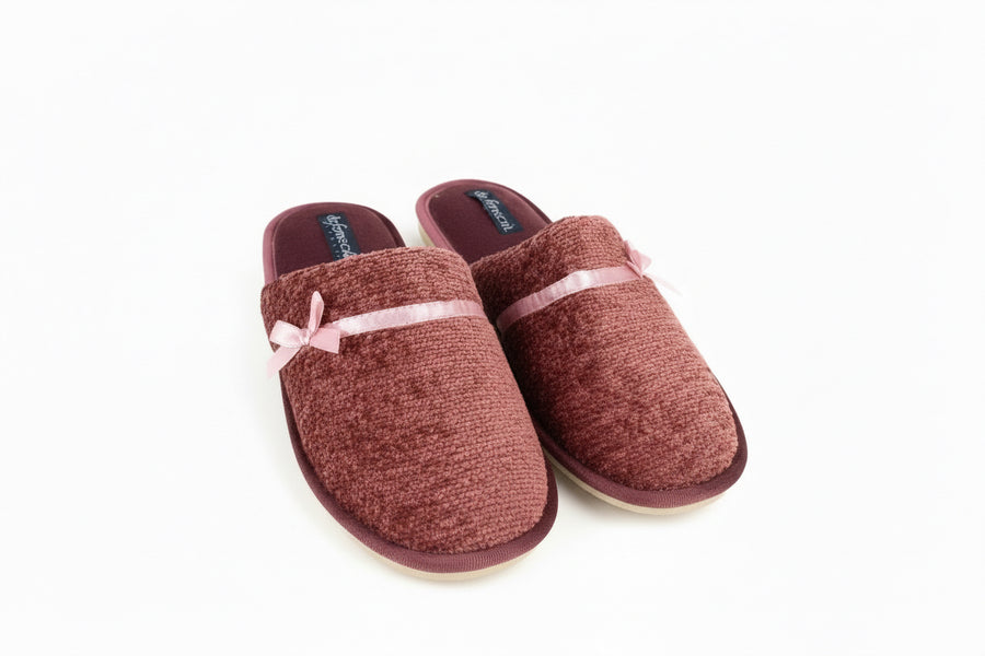 Pink Bow De Fonseca House Slippers