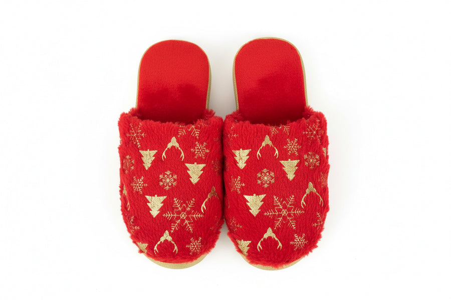 Red & Gold De Fonseca House Slippers