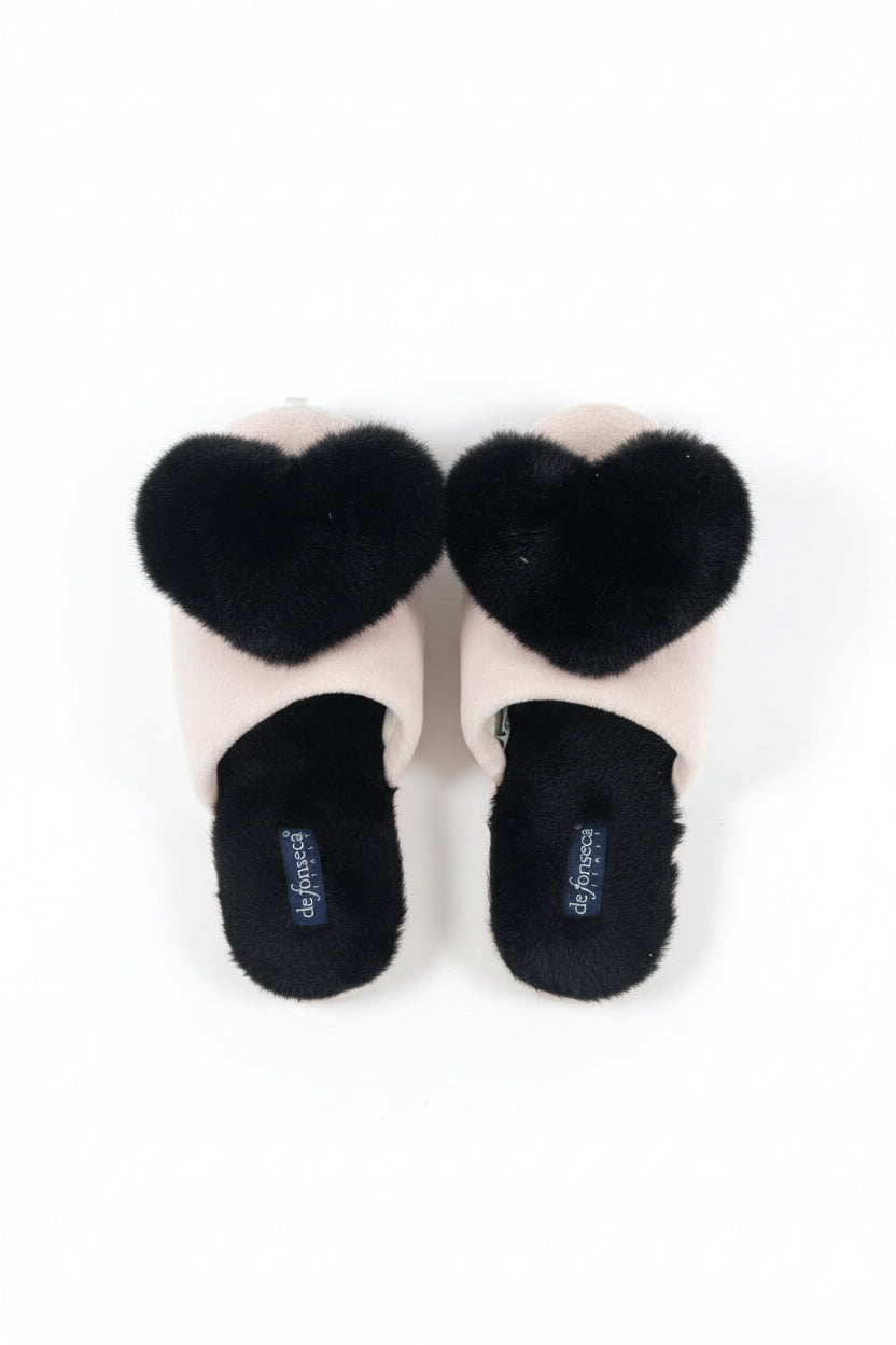 Pink Heart De Fonseca House Slippers
