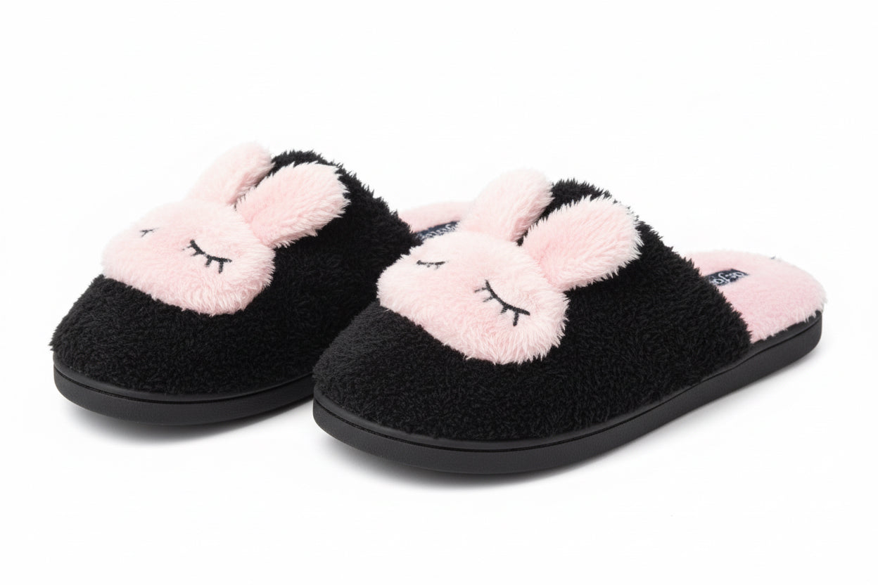 Black Rabbit De Fonseca House Slippers