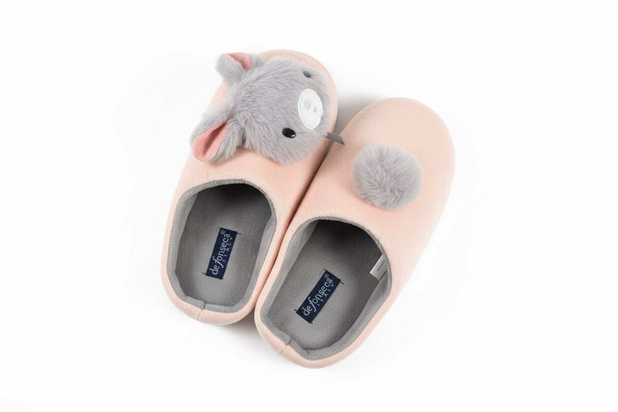 De Fonseca Pink Bunny House Slippers