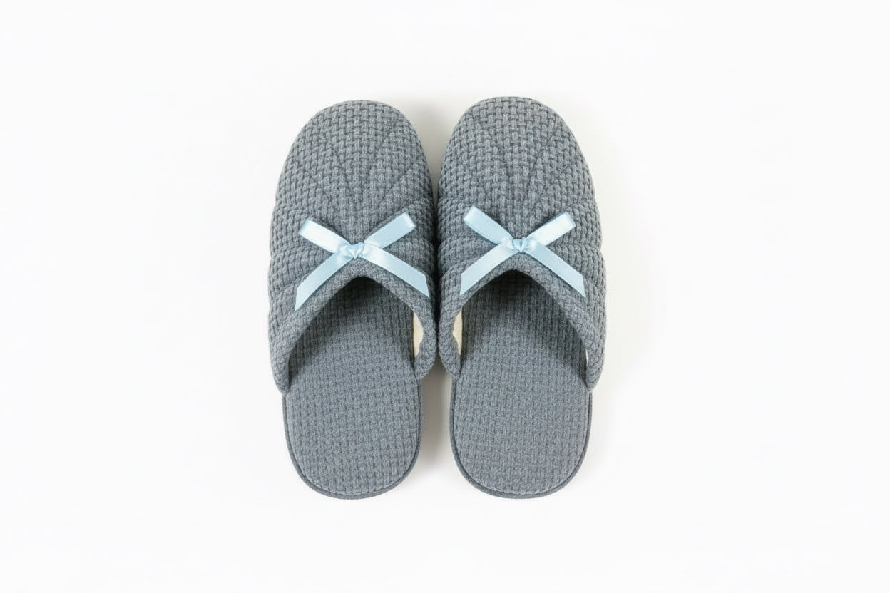 De Fonseca Blue Bow House Slippers