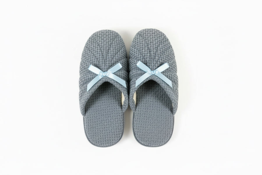 De Fonseca Blue Bow House Slippers