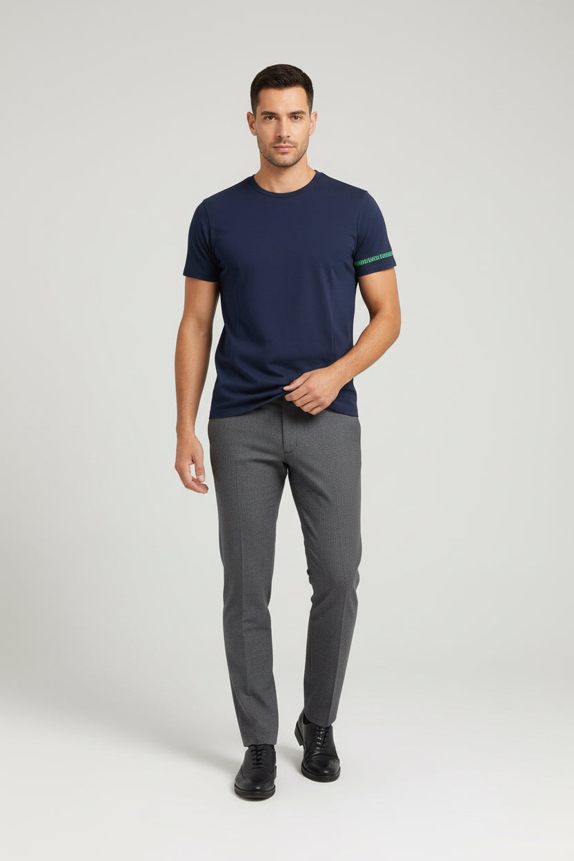 Bikkembergs Green Short Sleeve T-Shirt (Logo on Sleeve)