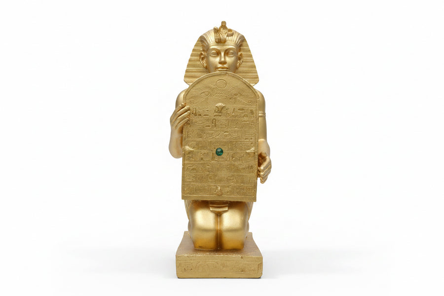 Egyptian-inspired golden structure by Mikita
