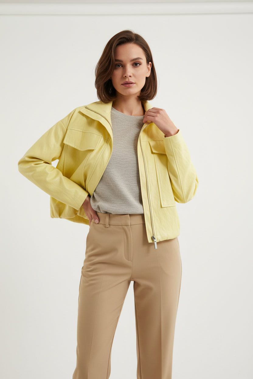 Jacket style leather