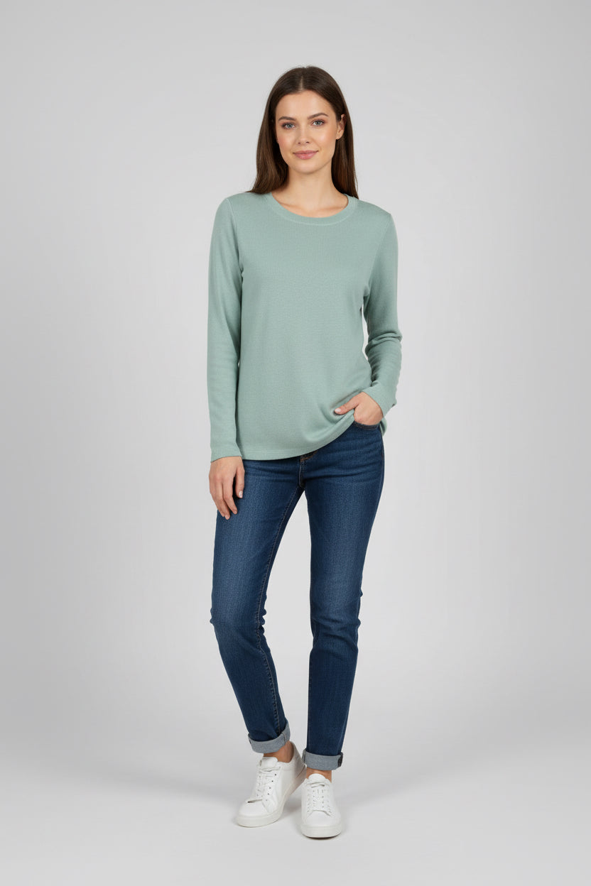 Long-sleeve T-shirt.