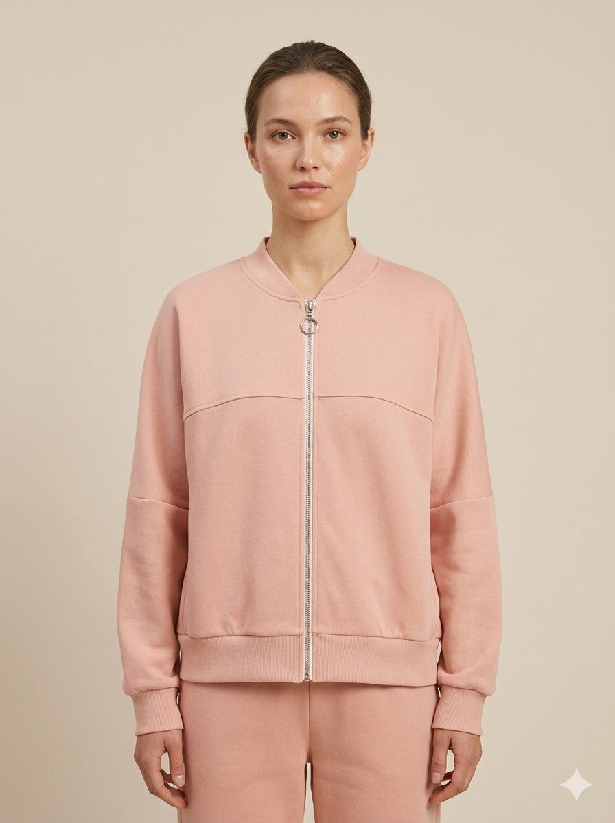 zip-up sweatshirt