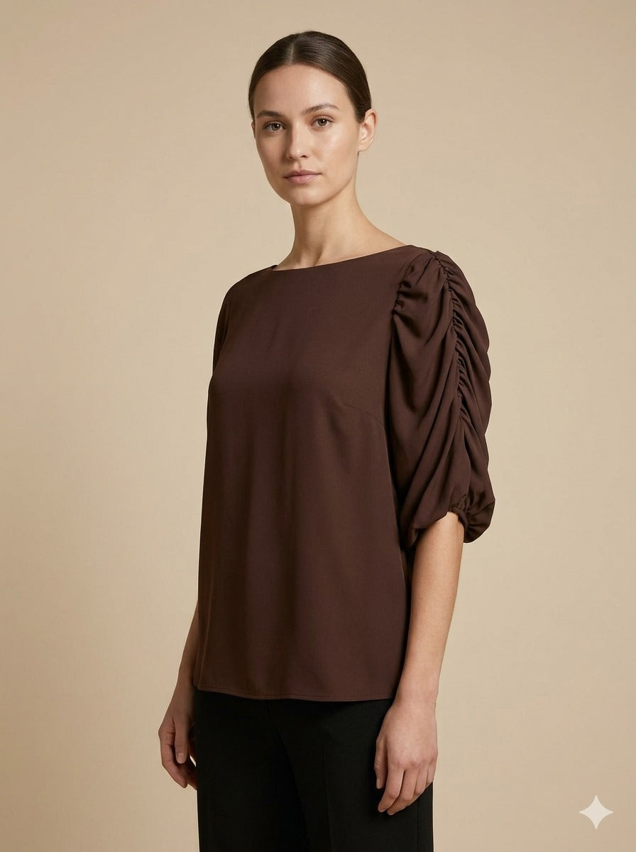 Loose-fit Boatneck Top