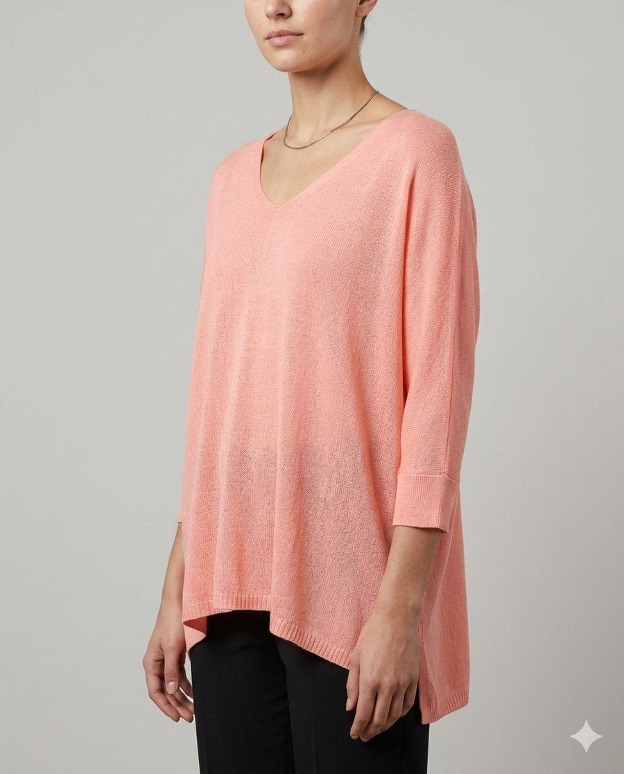 Coral Aura Sweater