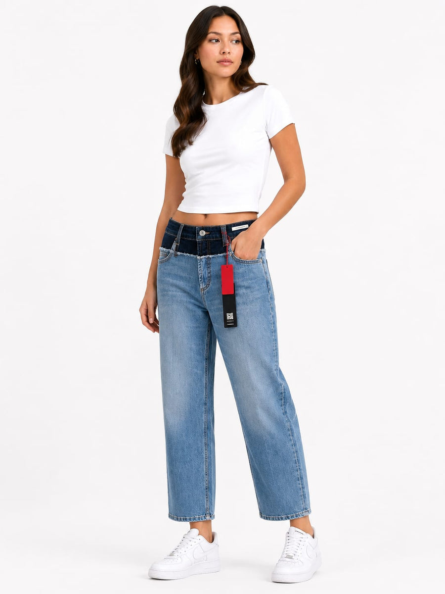 Two-Tone Layer Jeans