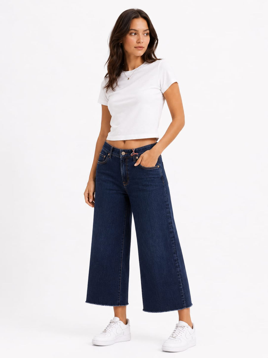 Dark Indigo Wide Jeans