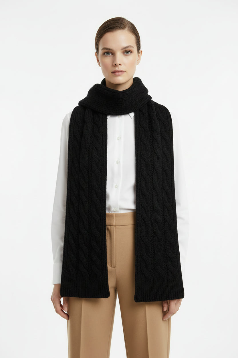 crocheted scarf