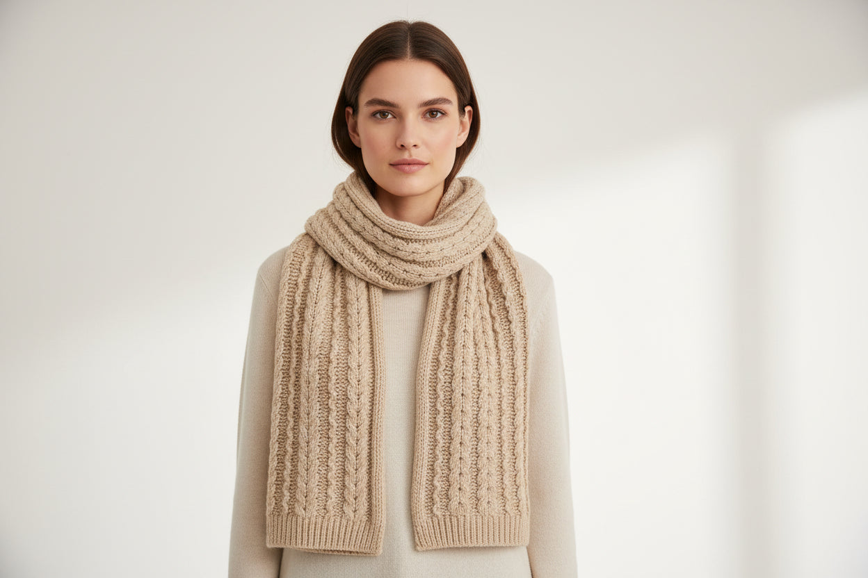 crocheted scarf